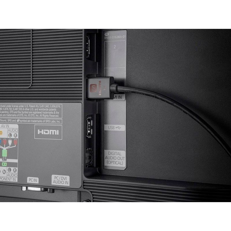 Monoprice HDMI High Speed Active Cable - 10 Feet - Black, 4K@60Hz, HDR, 18Gbps, 36AWG, YUV 4:4:4 - Ultra Slim Active Series