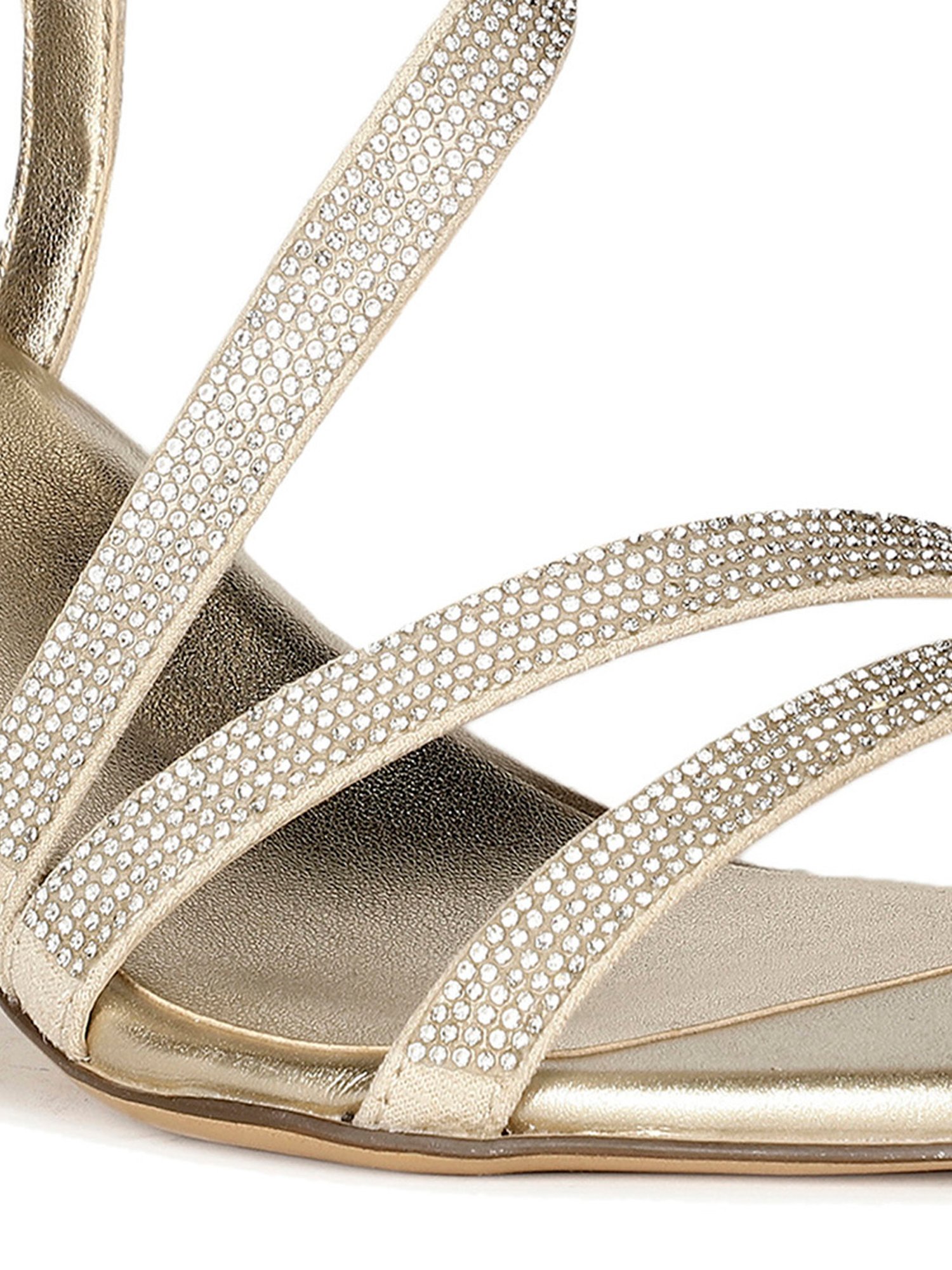 Naturalizer by Bata Women's Gold Sling Back Sandals