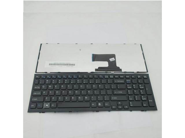 Laptop Black US Layout Keyboard with Frame for Sony Vaio VPC-EH36FX VPC-EH37FX VPC-EH13FX VPC-EH14FM VPC-EH15FX VPC-EH16FX VPC-EH17FX VPC-EH18GM VPC-EH190X VPC-EH2IFX VPC-EH1CFX Series