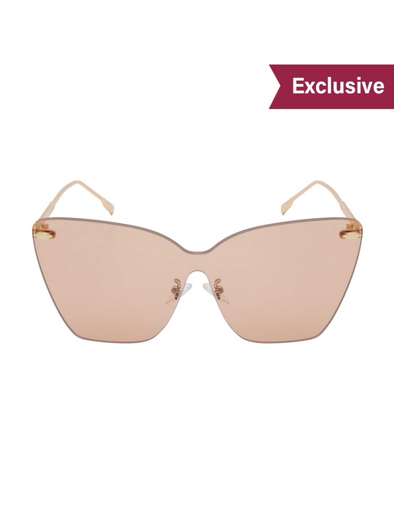 Ted Smith Pink Cat Eye UV Protection Sunglasses for Women