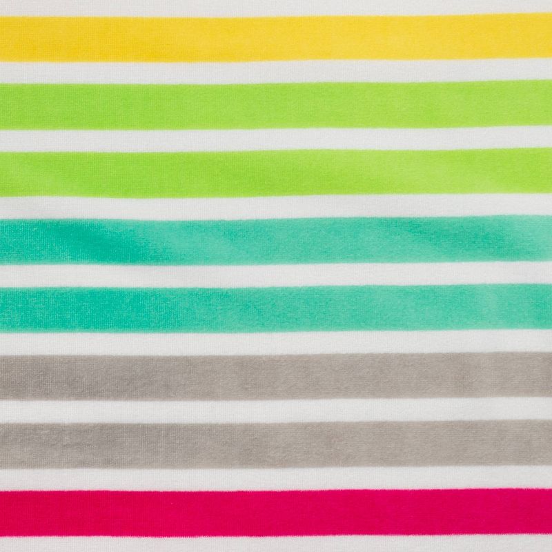 Striped Printed Beach Towel Pink/Aqua - Sun Squad™