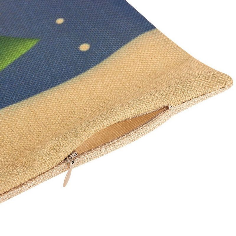 Christmas Throw Pillow Covers - 6-Pack Colorful Decorative Couch Throw Pillow Cases, Vintage Christmas Design, 18x18"