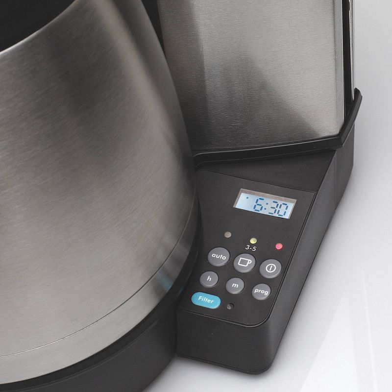 Capresso 10-Cup Programmable Coffee Maker with Thermal Carafe MT600 PLUS - Stainless Steel 485.05