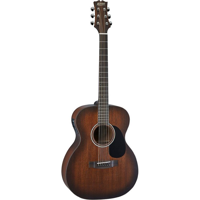 Mitchell T333E-BST Solid Mahogany Auditorium Acoustic-Electric Guitar Edge Burst