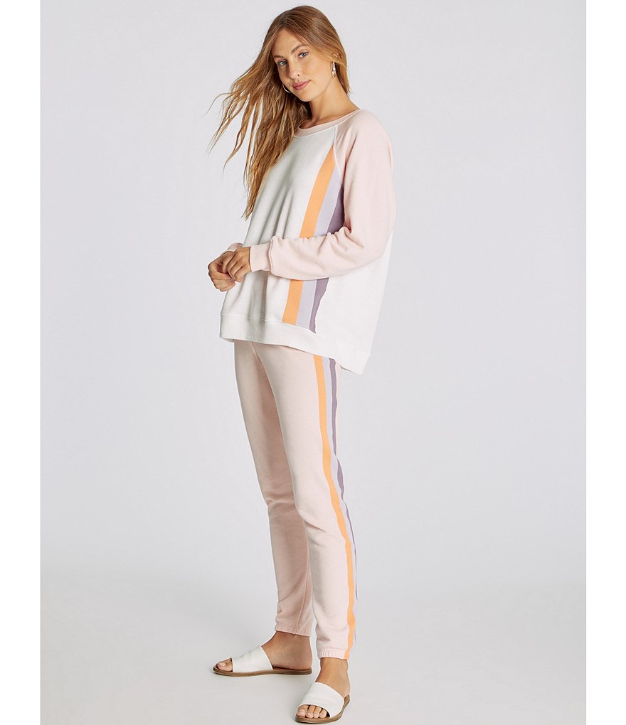 WILDFOX Knit Grapefruit Stripe Coordinating Knox Joggers