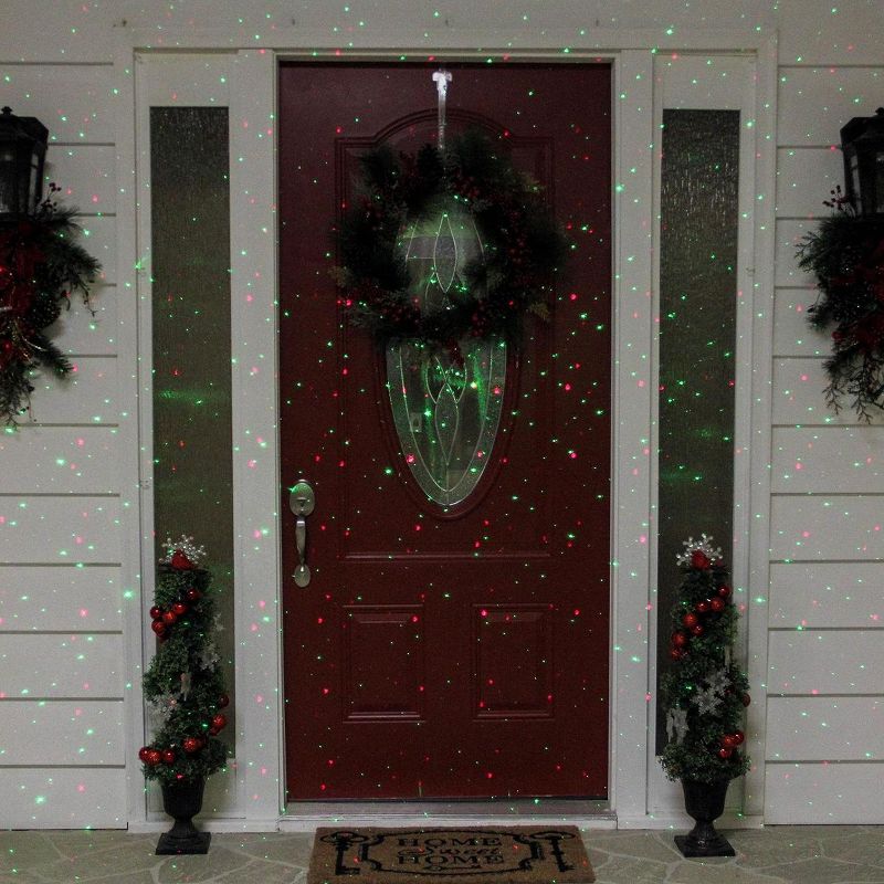 LB International Outdoor Static Red and Green Christmas Laser Dot Light Projector