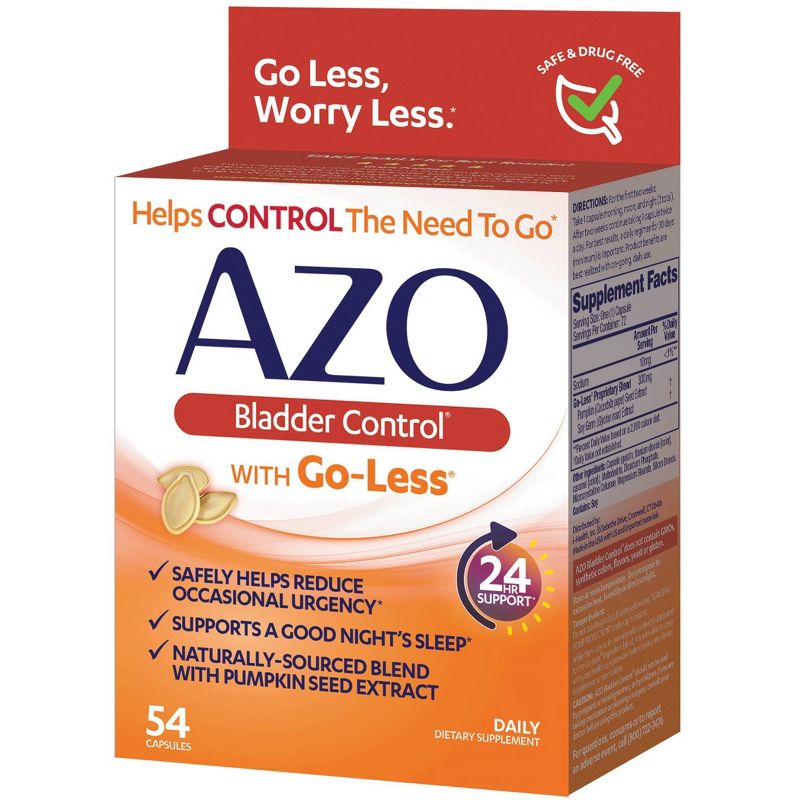 AZO Bladder Control with Go-Less, Helps Reduce Occasional Urgency - 54ct