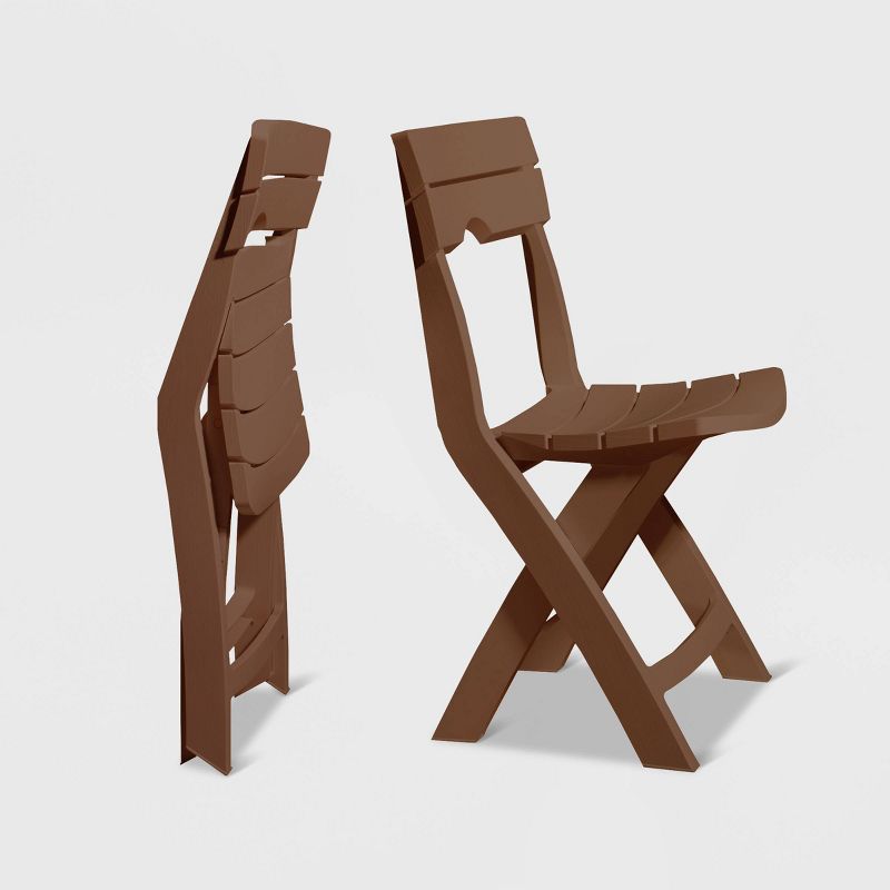 3pc Patio Quik Fold Café Set - Earth - Adams