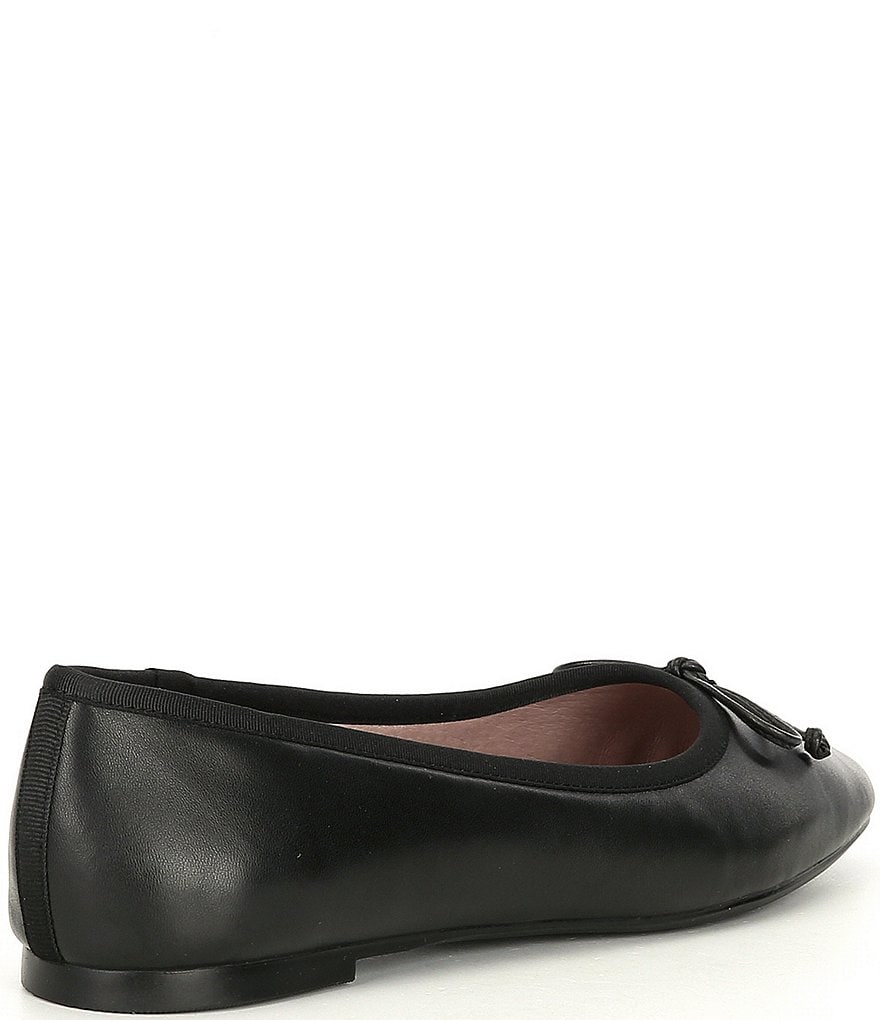 Deltan Quinn Leather Square Toe Ballet Flats