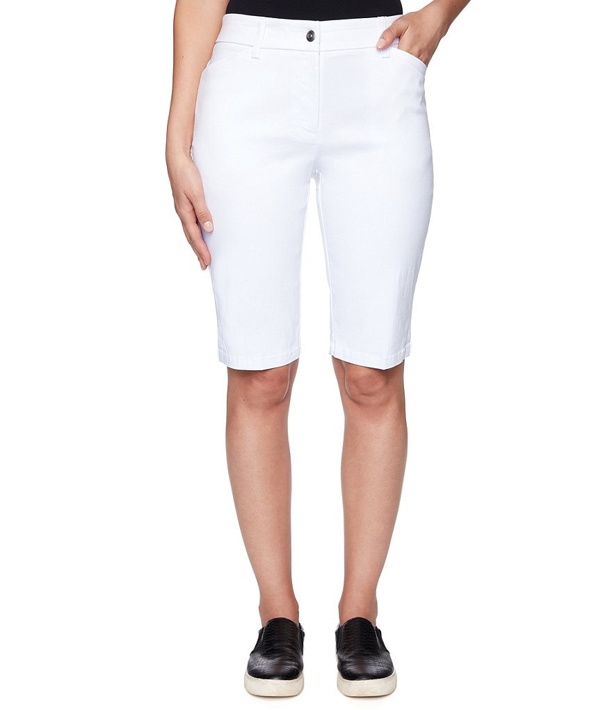 Westbound Petite Size the PARK AVE fit Indigo Skimmer Shorts