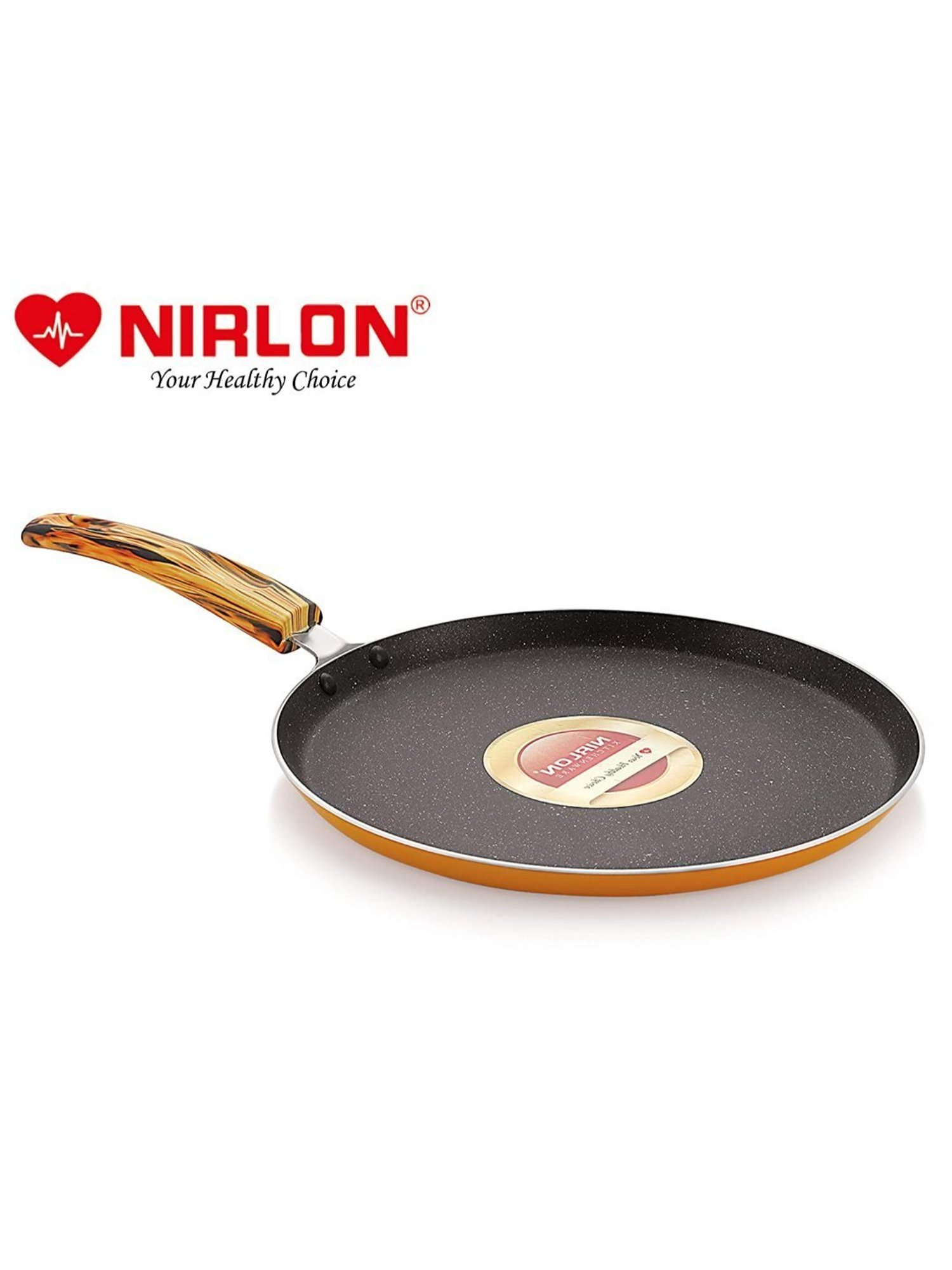 Nirlon Pure Grade Virgin Aluminium Non-stick Induction Base Flat Tawa - 26 cm Diameter