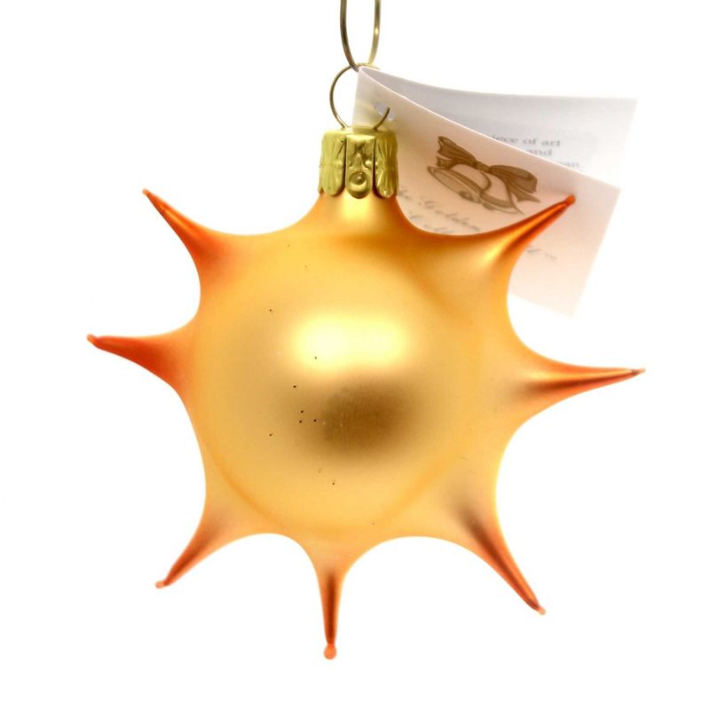 Golden Bell Collection 3.0" Sun Face Ornament Czech Sunshine  -  Tree Ornaments