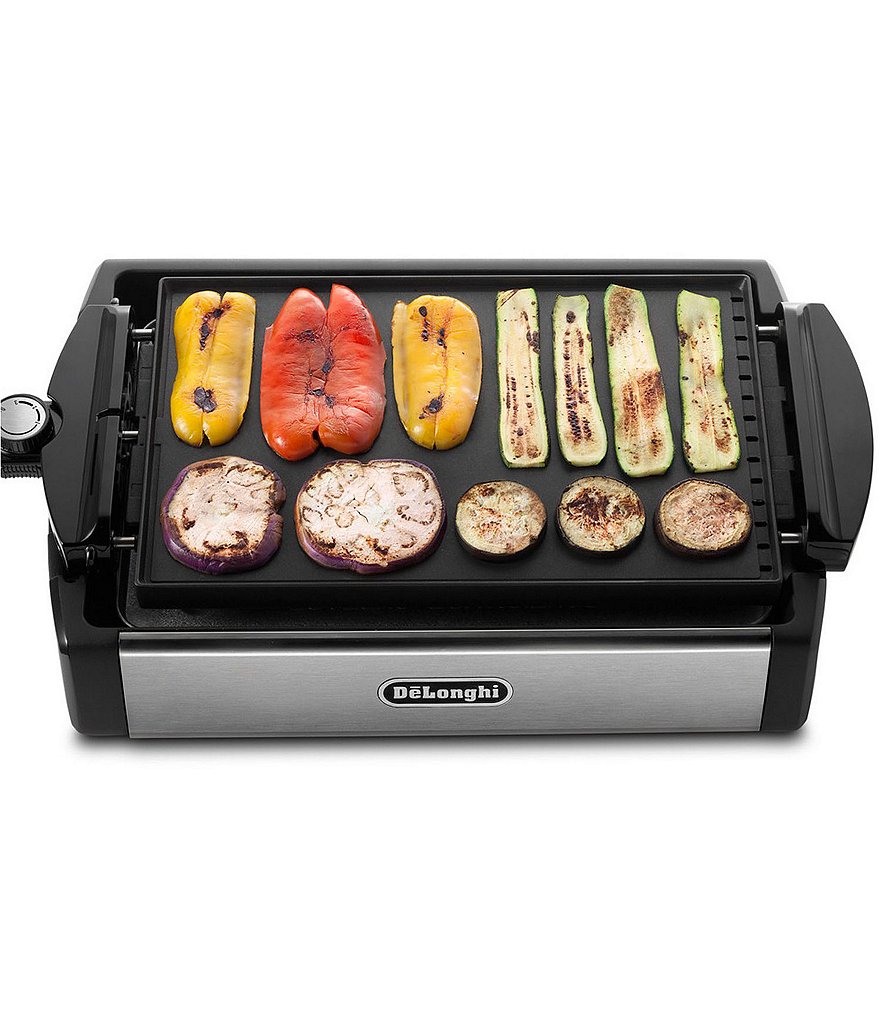 DeLonghi 2-in-1 Indoor Grill & Griddle with Reversible Plate