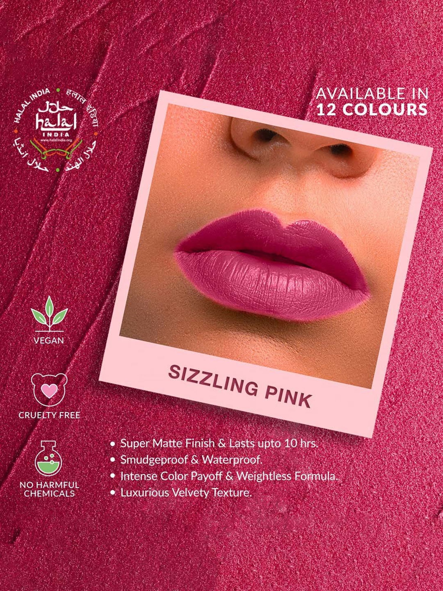 Littmuss O' It's Matte Liquid Lipstick Sizzling Pink - 2.5 ml