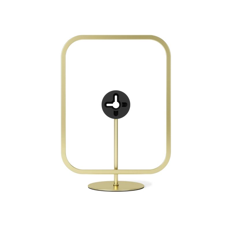 5" x 7" Infinity Sqround Single Photo Display Frame Matte Brass - Umbra