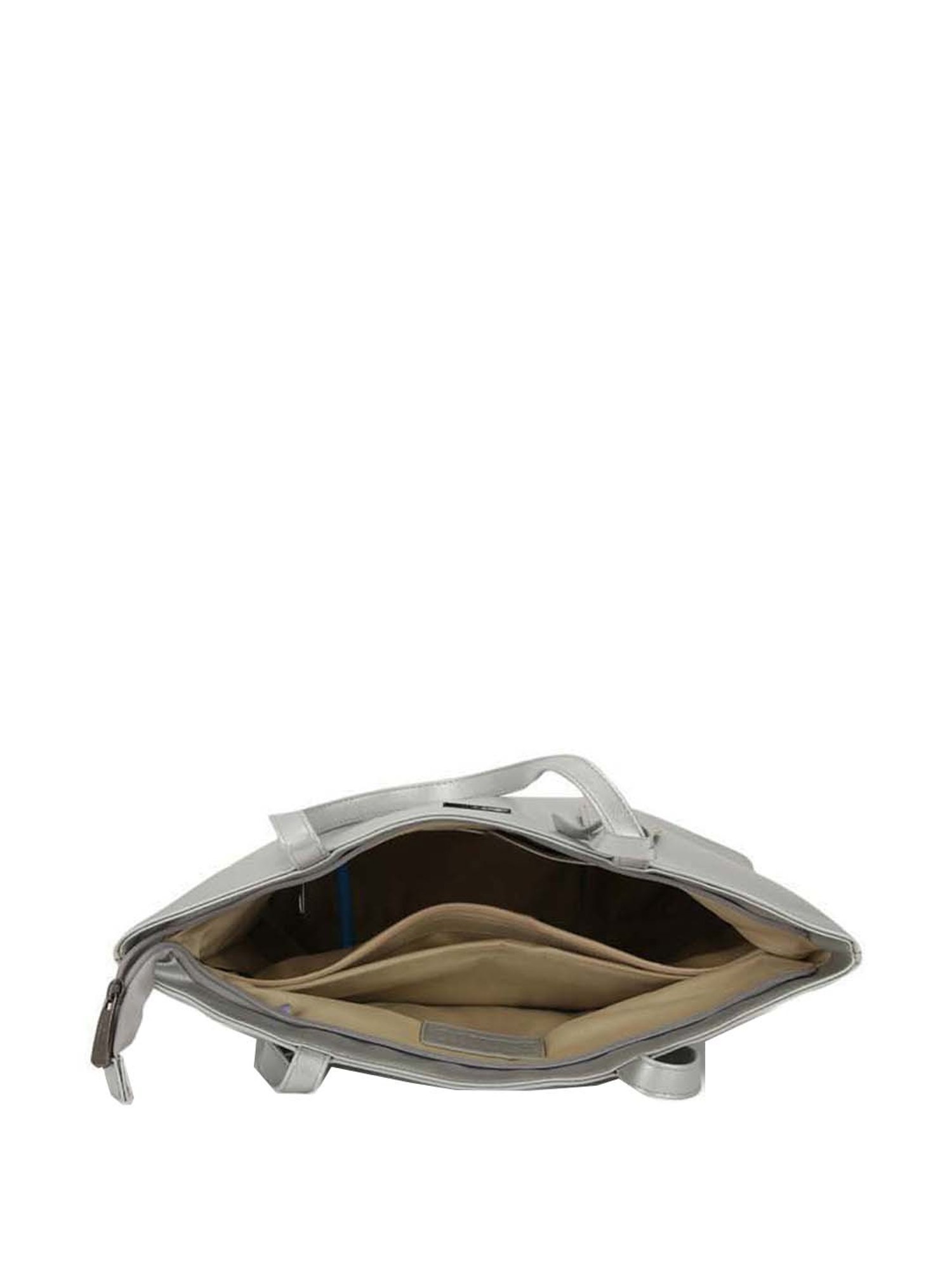KLEIO Silver Solid Medium Tote Handbag