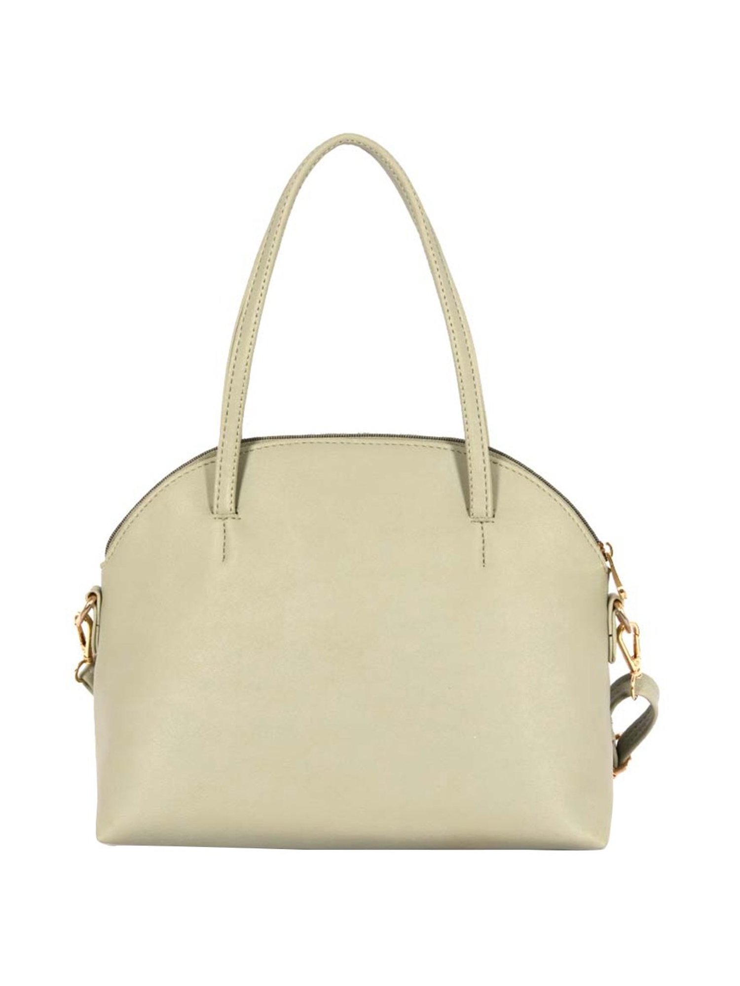 Baggit Roll Cream Solid Medium Handbag
