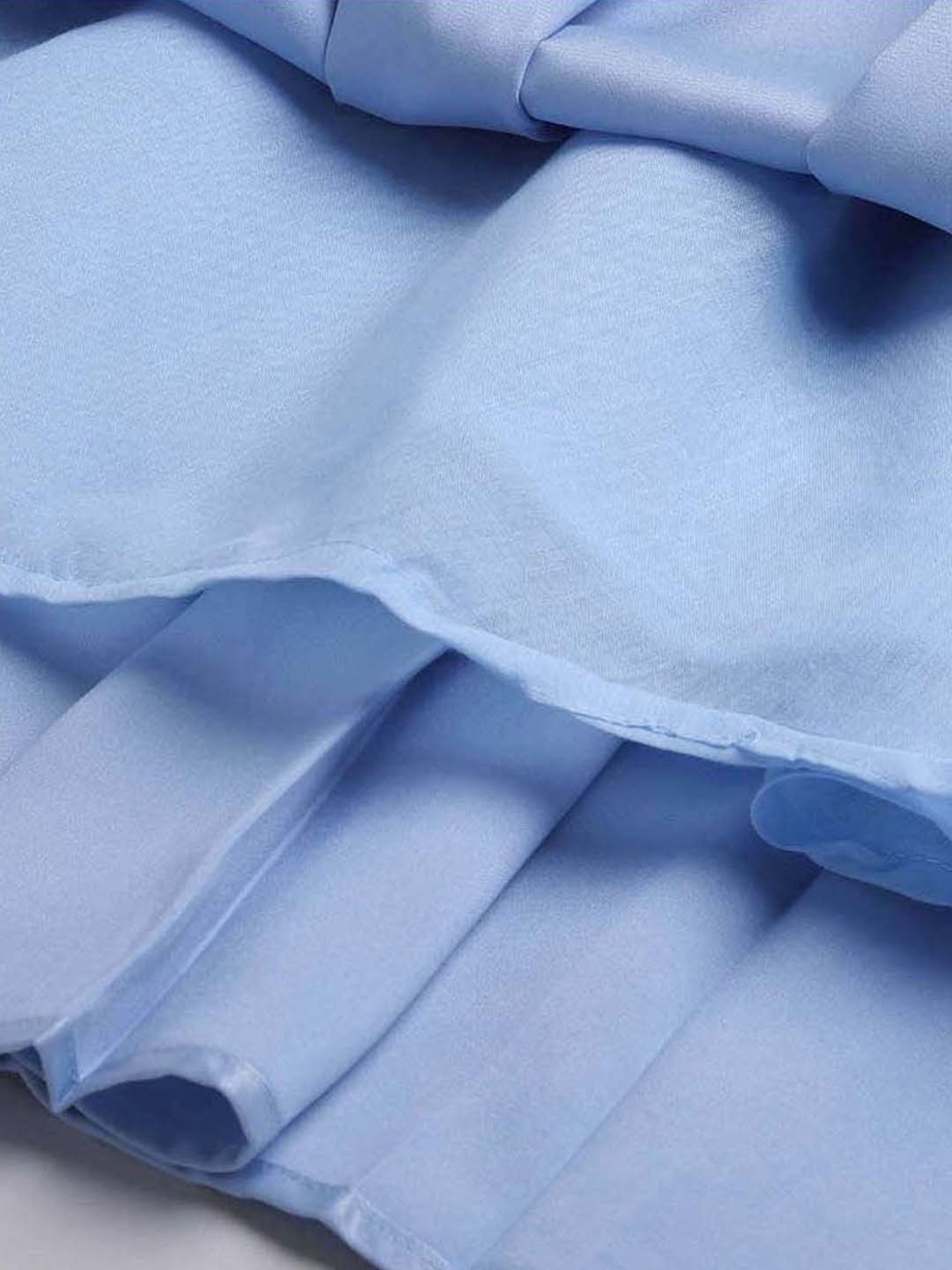 The Magic Wand Kids Blue Applique Gown