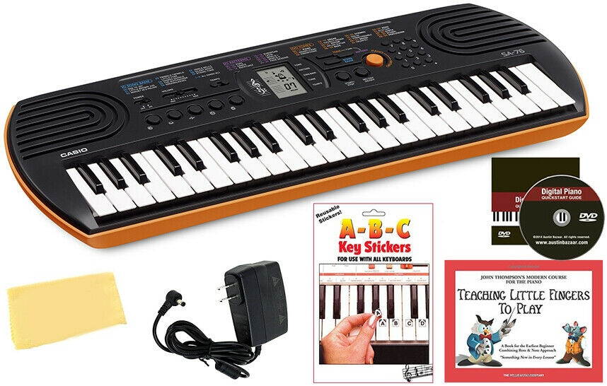 Casio SA-76 Mini Keyboard w/ Power Adapter