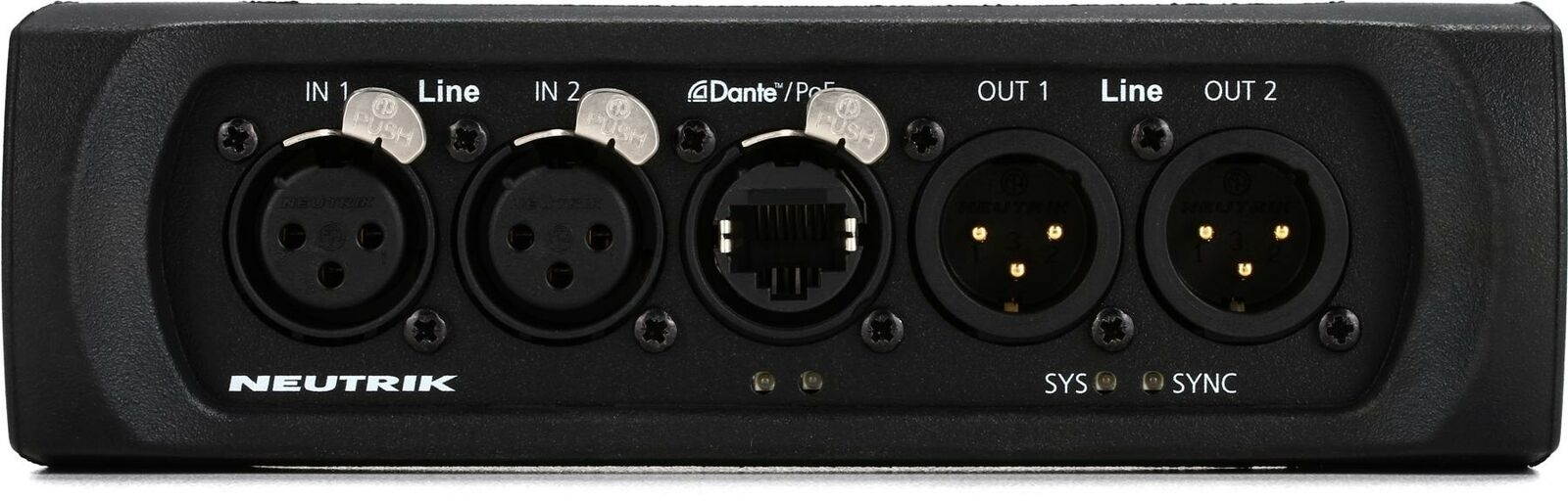 Neutrik NA2-IO-DLINE 2x2 Line Level to Dante Breakout Box