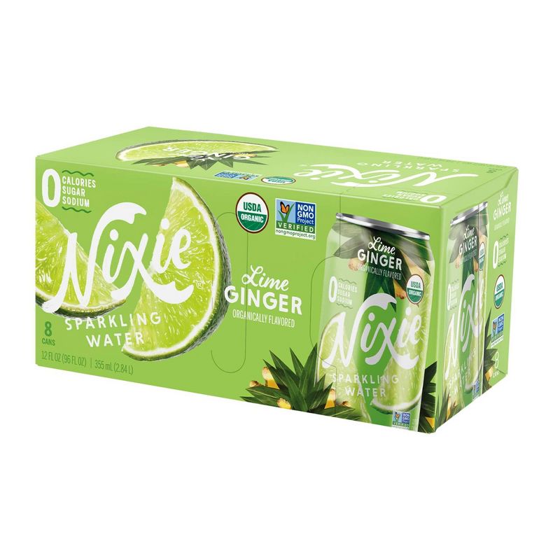 Nixie Lime Ginger Sparkling Water - 8pk/12 fl oz Cans