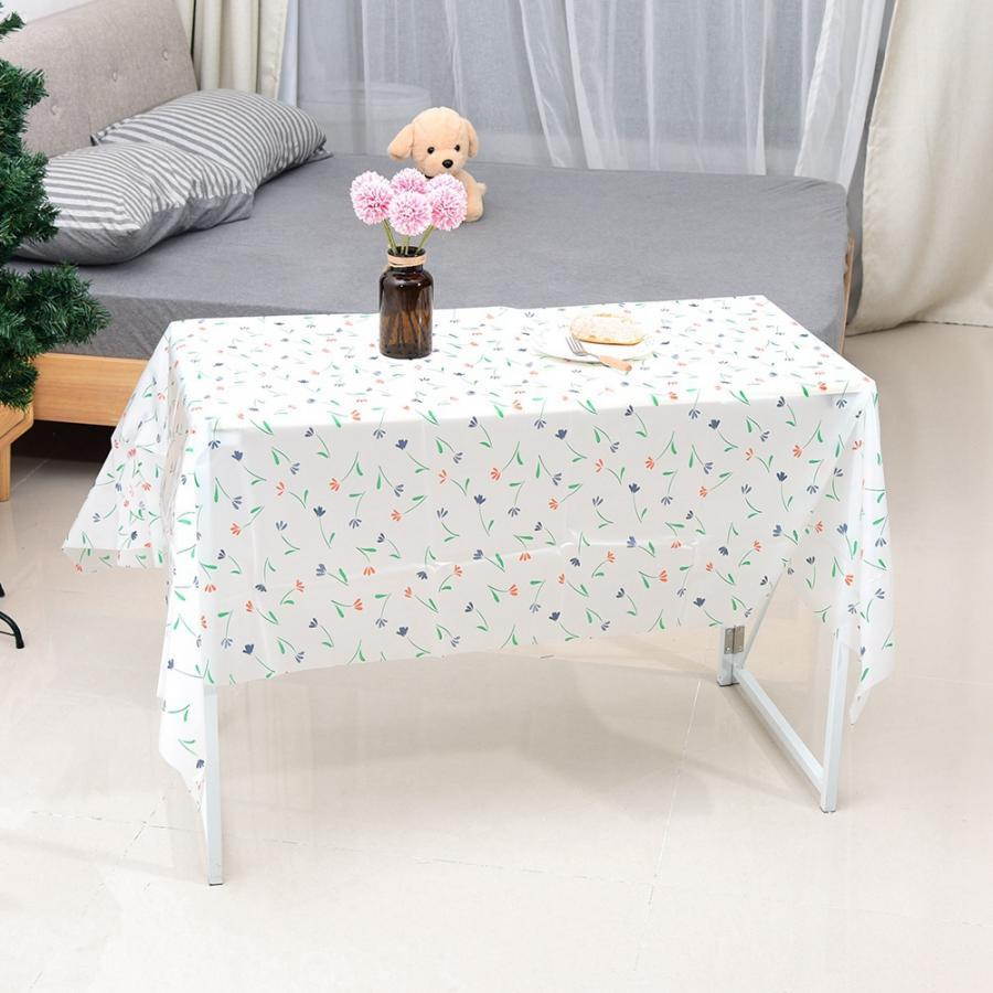 PVC Waterproof Cotton Linen Table Cover Cloth Wipe Clean Tablecloth Mat Pad