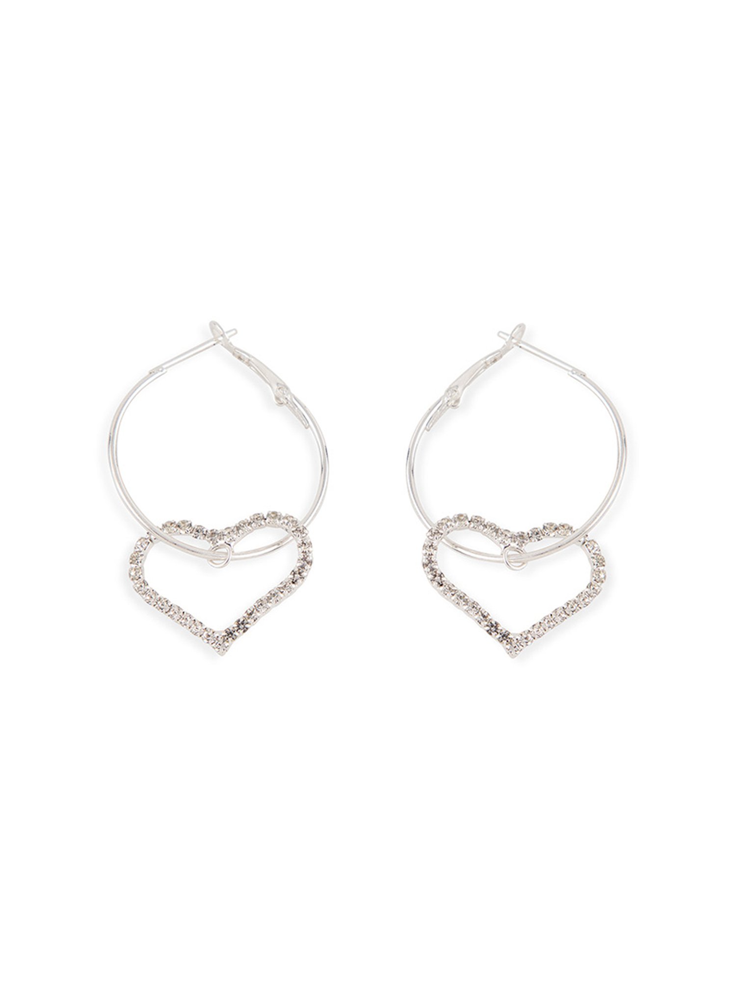 Prita by Priyaasi Sparking Hoop Earrings - Set of 2