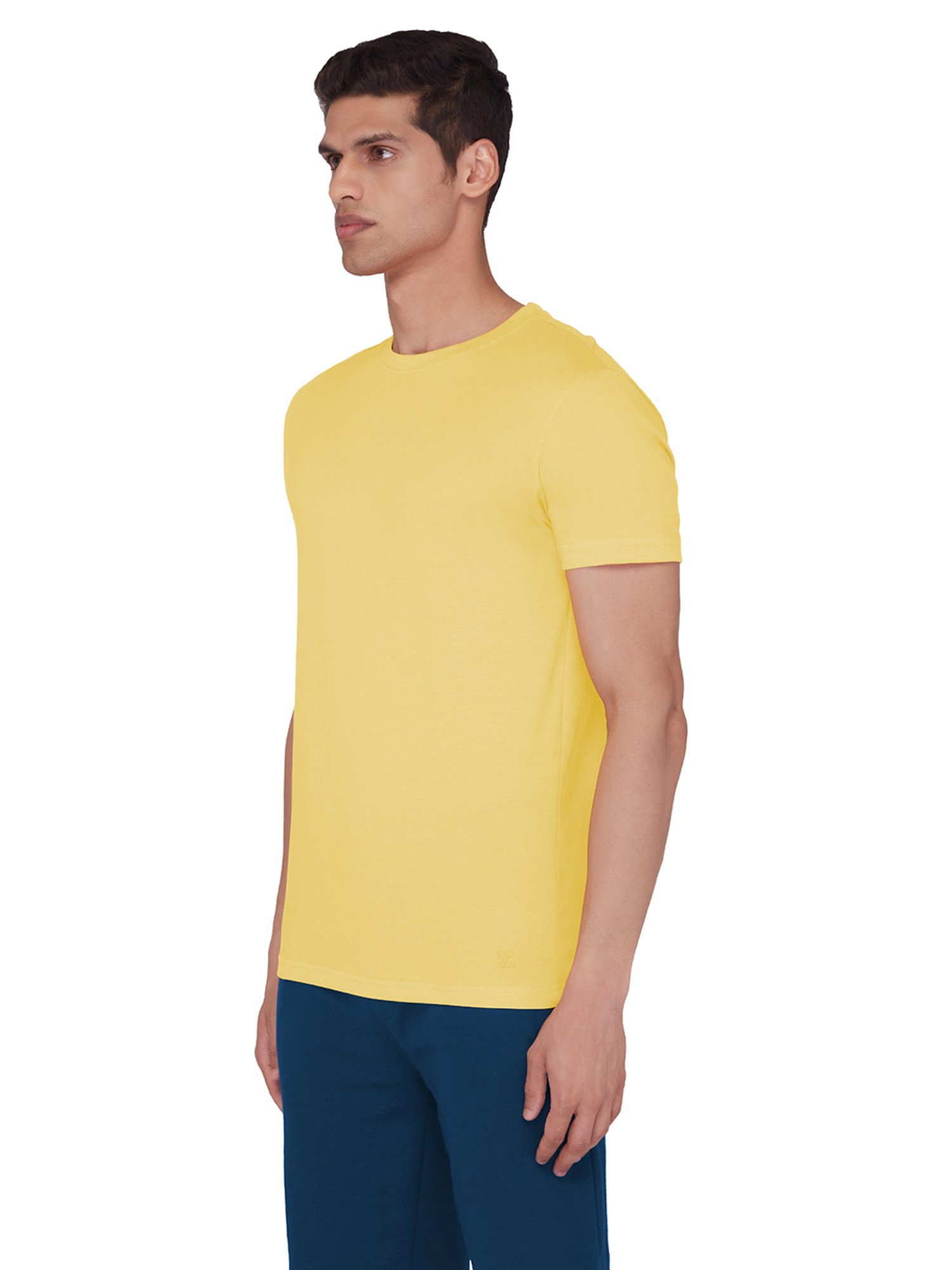 XYXX Yellow Round Neck T-Shirt