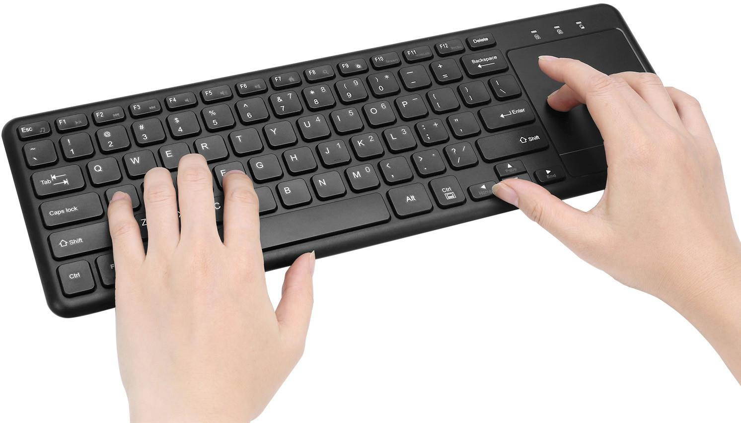 ADESSO WKB-4050UB ADESSO 2.4GHZ WIRELESS KEYBOARD, WITH SCISSOR SWITCH KEYS, LARGE BUILT-IN MULTI-