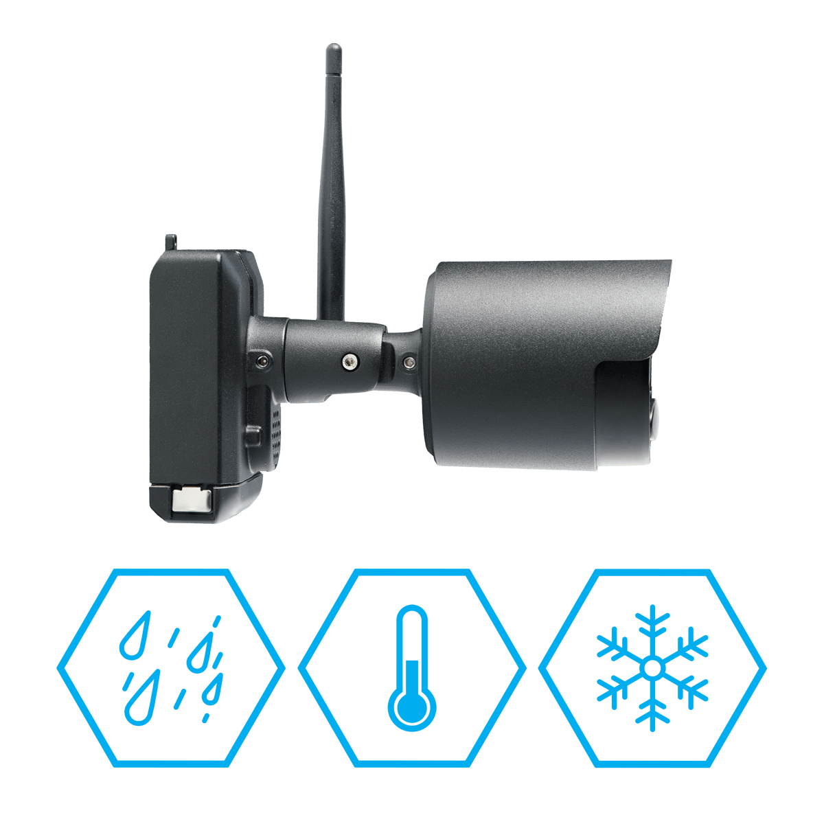 Lorex LWB6850W 1080p HD Wireless Black Metal Rechargeable and Audio Security Camera, Audio Recording and Two-Way Talk