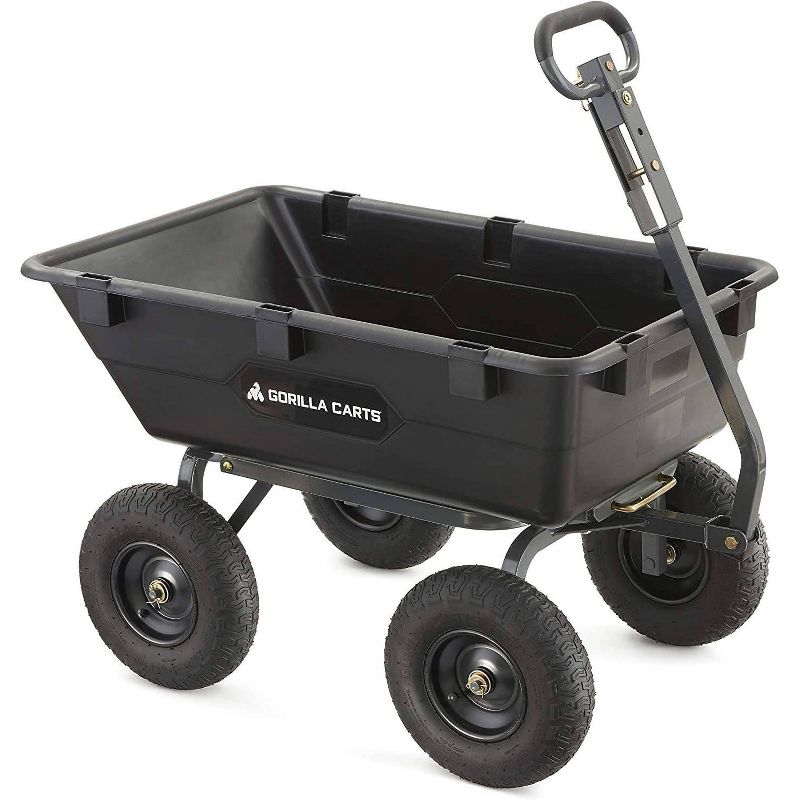 Gorilla Carts Steel Utility Garden Cart with Removable Sides Capacity