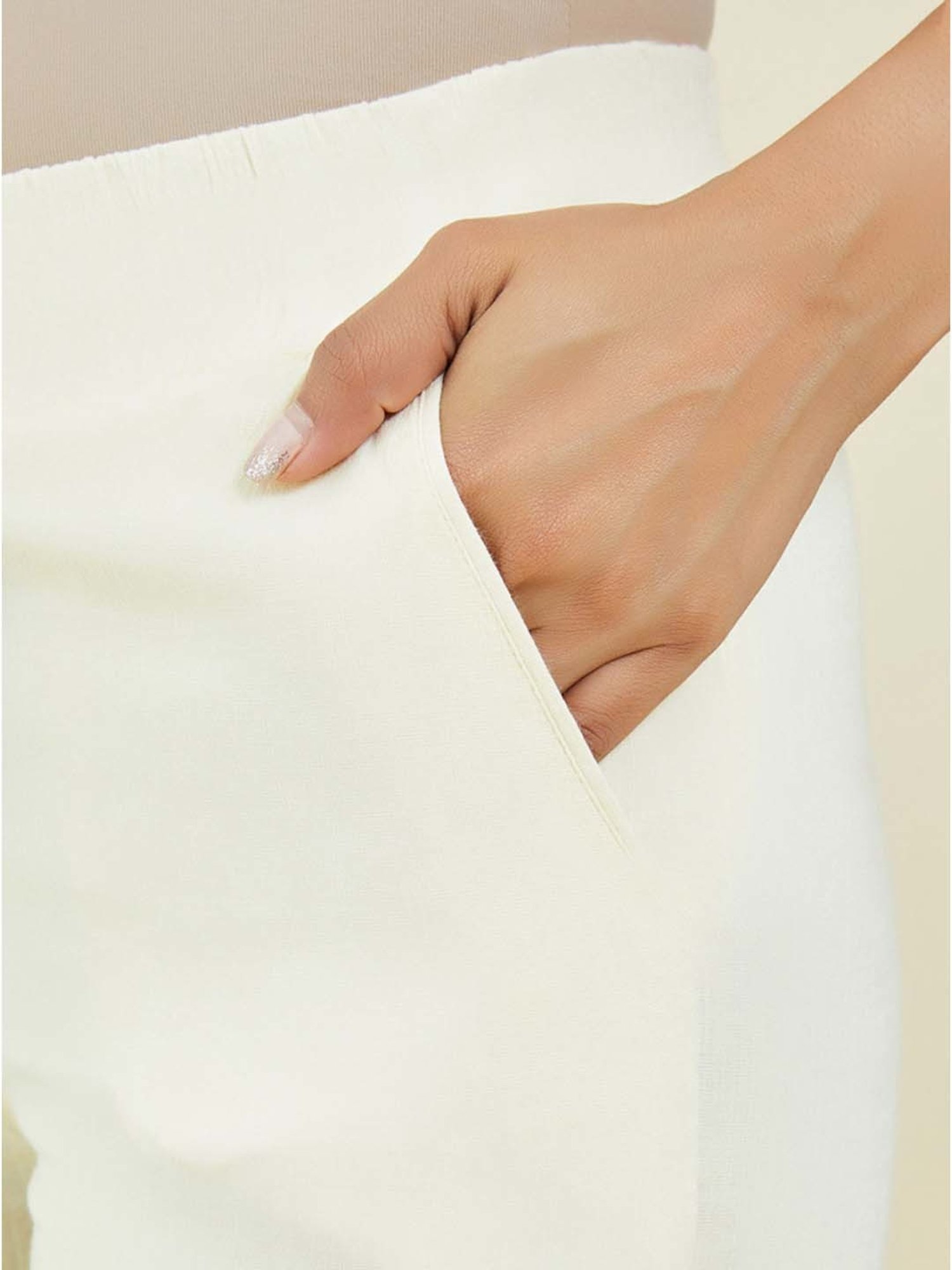 Castle Black Embroidered Palazzos