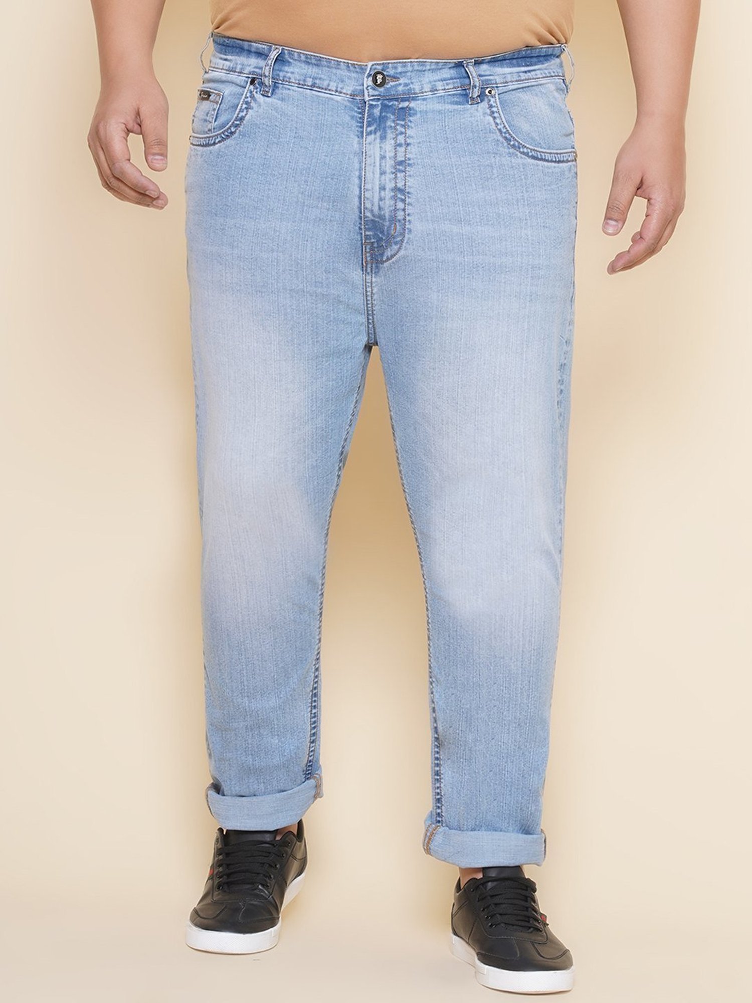 John Pride Blue Regular Fit Jeans