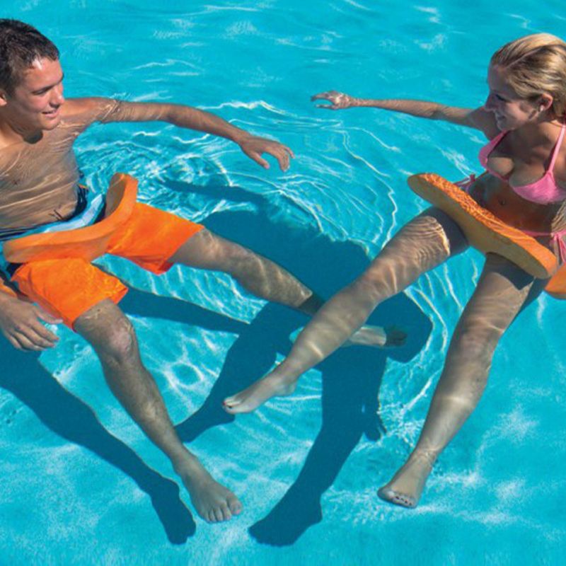 WOW Watersports 1 Person Soft Foam Beach Bronco Swimming Pool Saddle, Orange