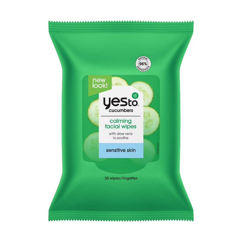 Yes to Cucumbers Hypoallergenic Facial Wipes - 30ct