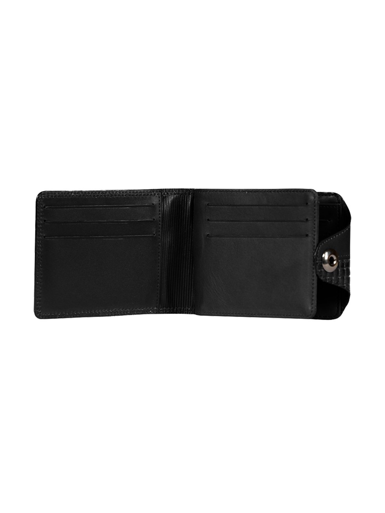 Scharf Black Leather Rfid Bi-fold Wallet For Men