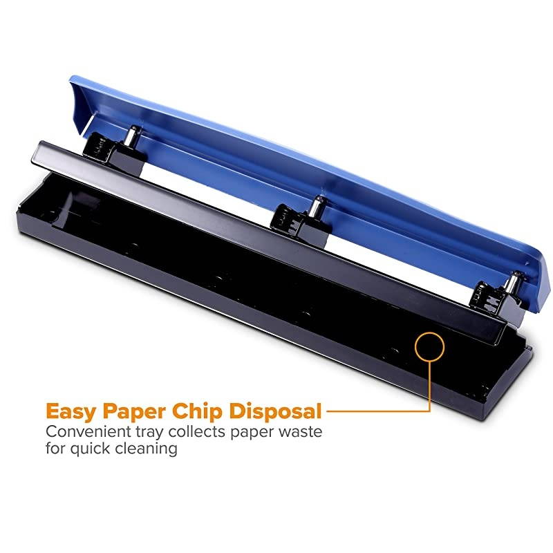 3 Hole Punch 12 Sheets Navy Blue KTHP12BLUE
