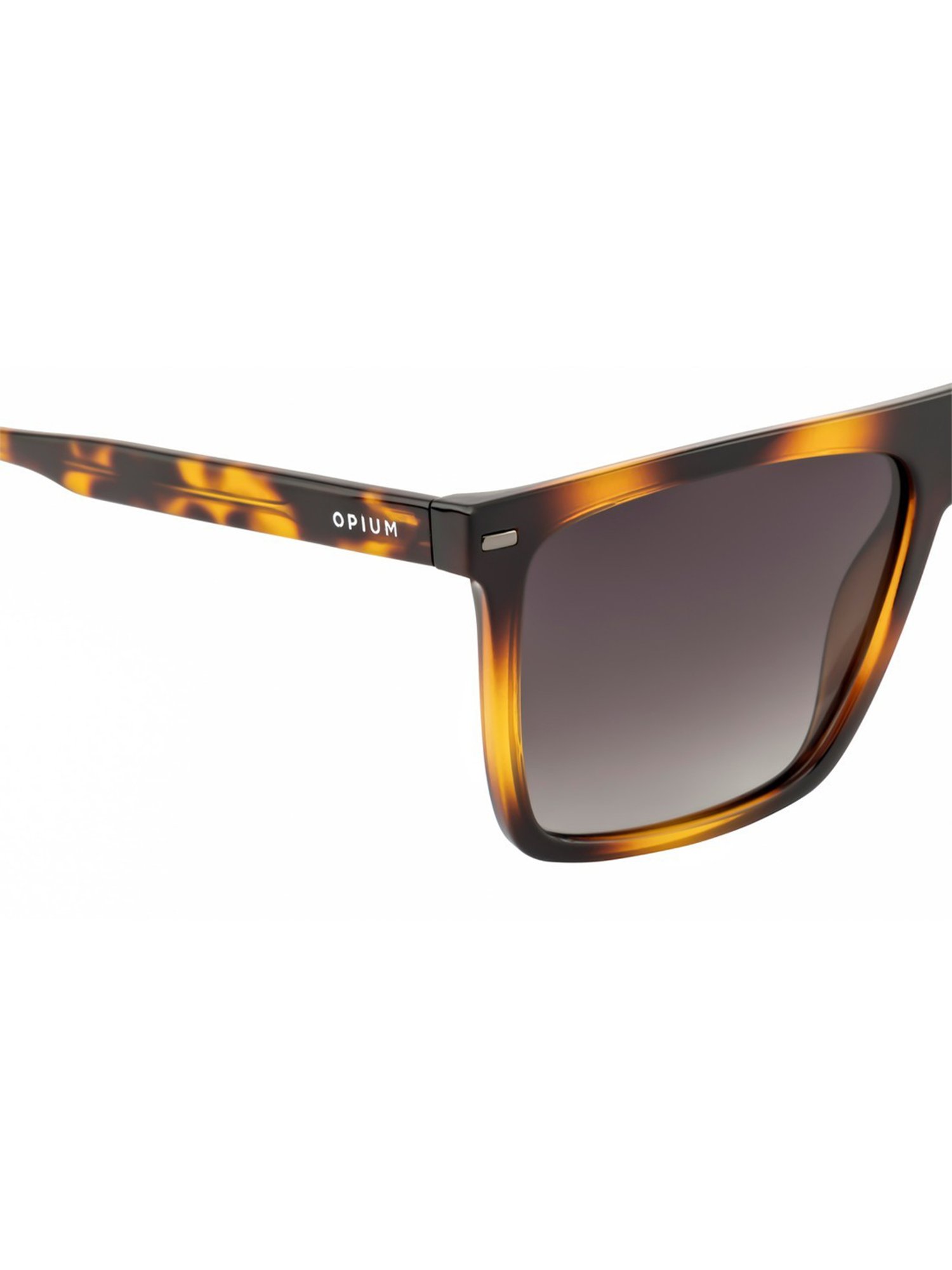 Opium Brown Square Polarized Sunglasses for Men