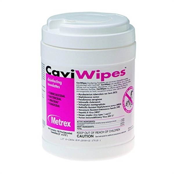 CaviWipes - Cavicide Germacidal Cleaner Wipes 160 ct