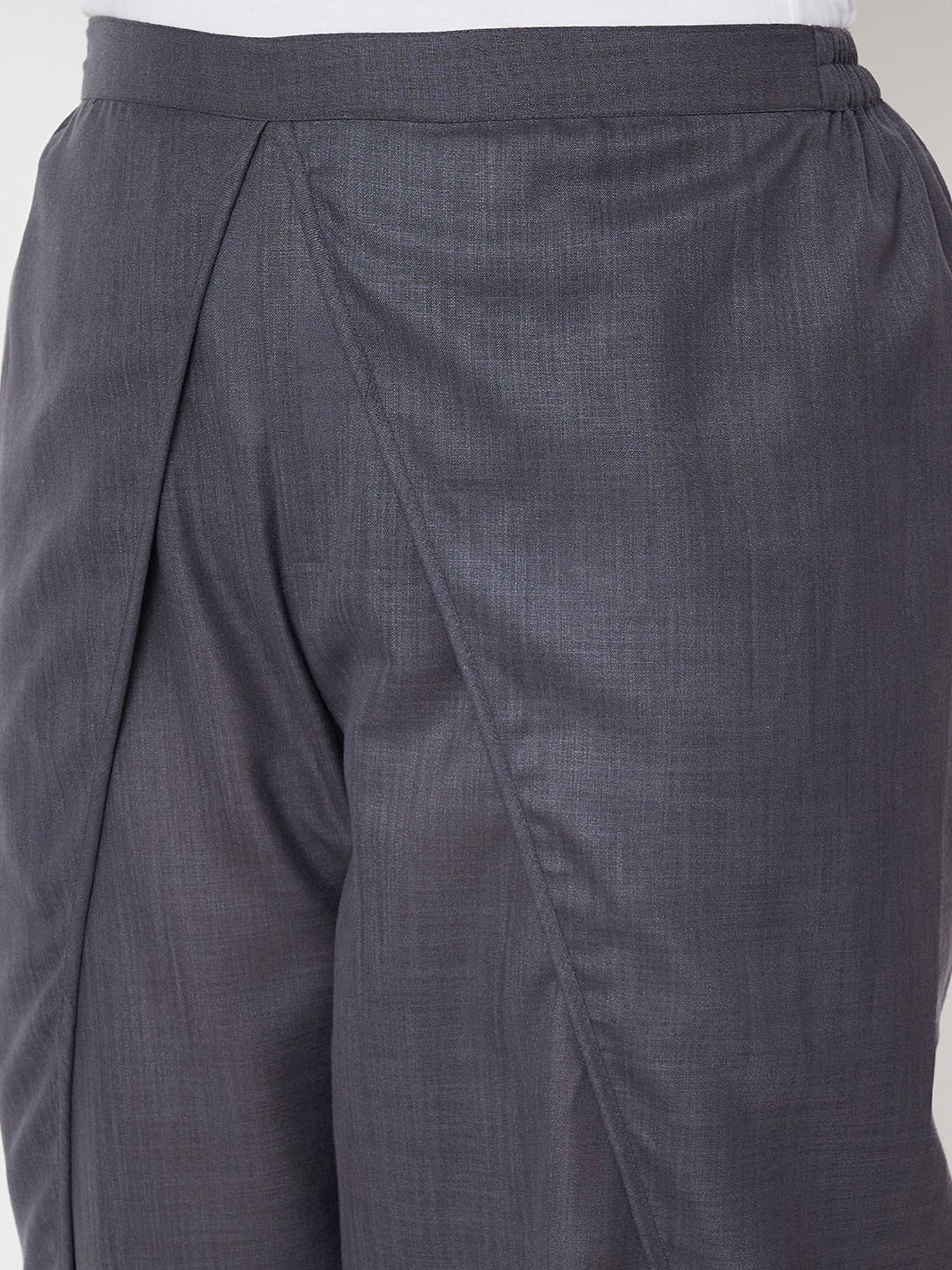 9rasa Grey Plus Size Dhoti Pants