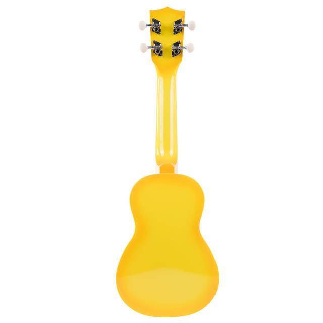 Kala Gloss Yellow Burst Makala Dolphin Soprano Ukulele with Tote Bag