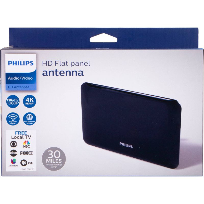 Philips Flat Panel HD Passive Antenna - Black