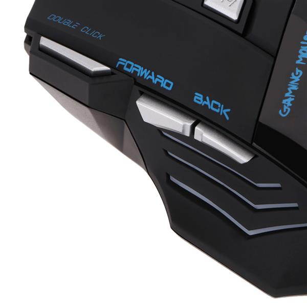 A868 Fantastic Alternating Light USB 2.0 7-Button Wired Game Mouse Black