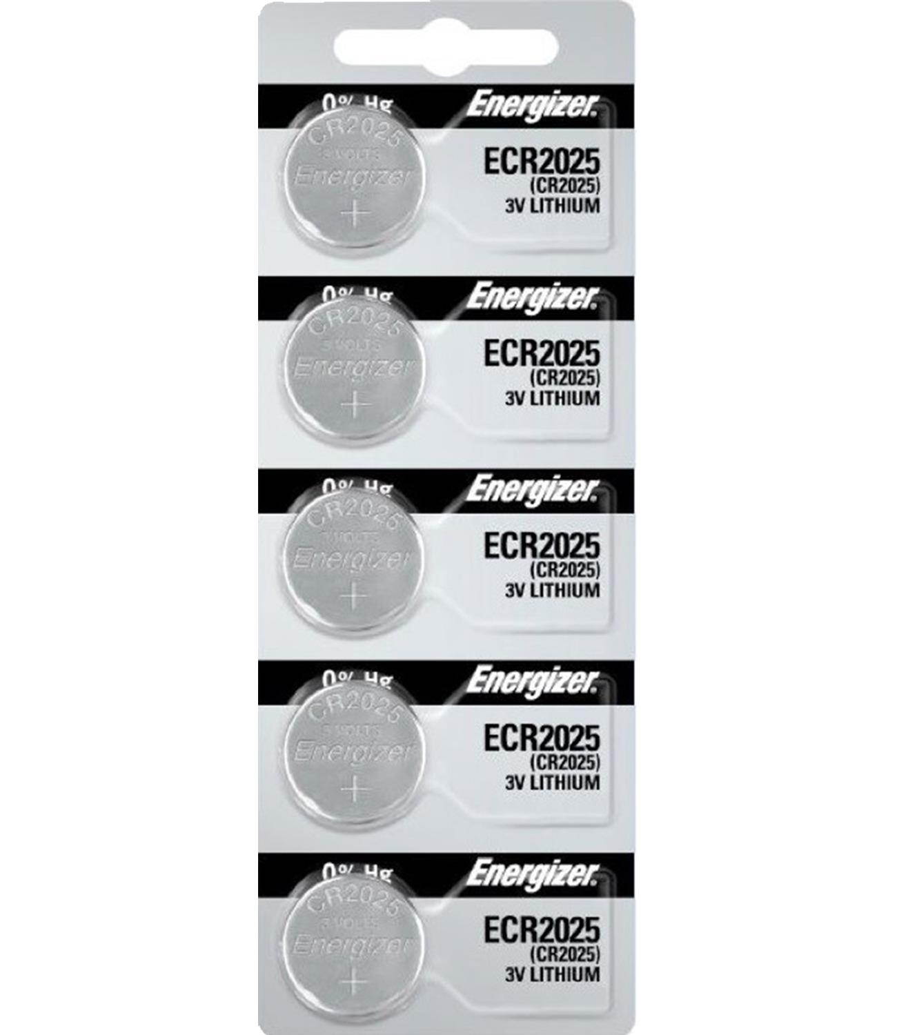 Energizer CR2025 3V Lithium Battery 10 Pack (2 packs of 5) + Tracking