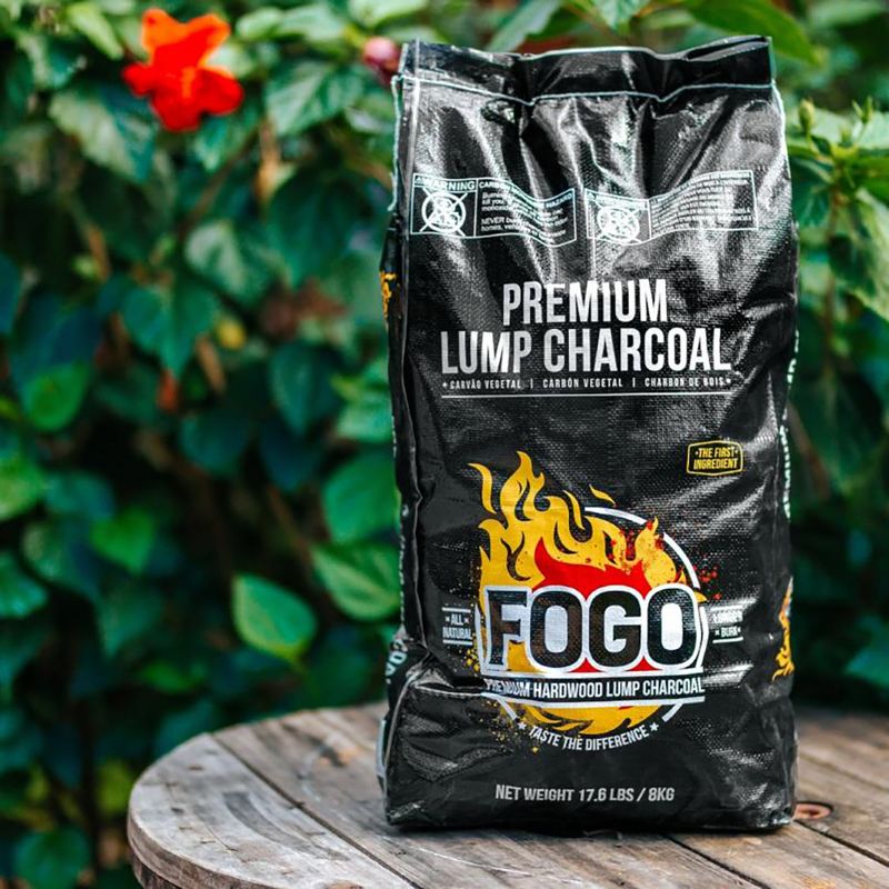 FOGO Premium Oak Restaurant All-Natural Hardwood Lump Charcoal, 17.6 Pounds