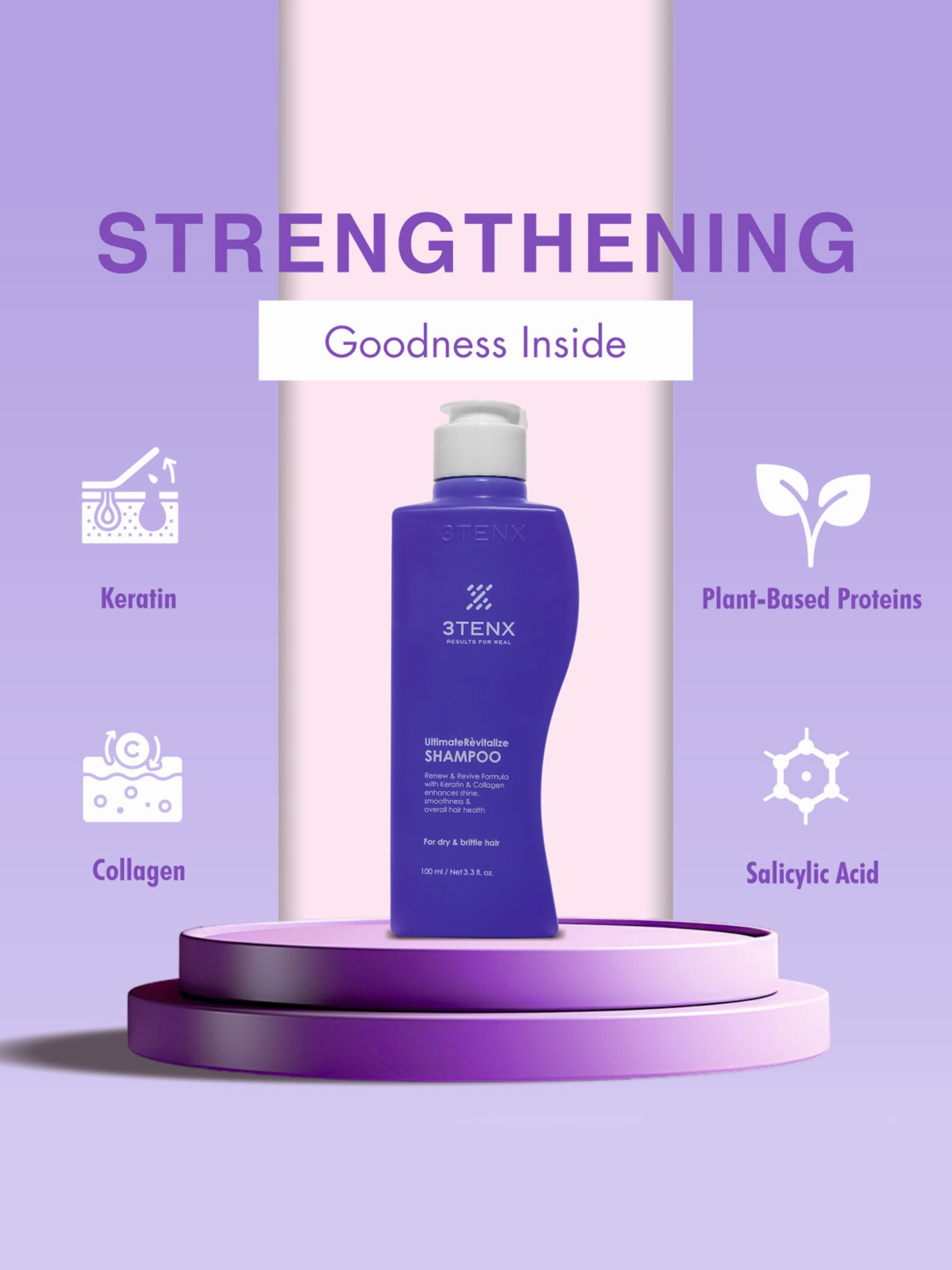 3TENX Ultimate Revitalize Shampoo - 100 ml