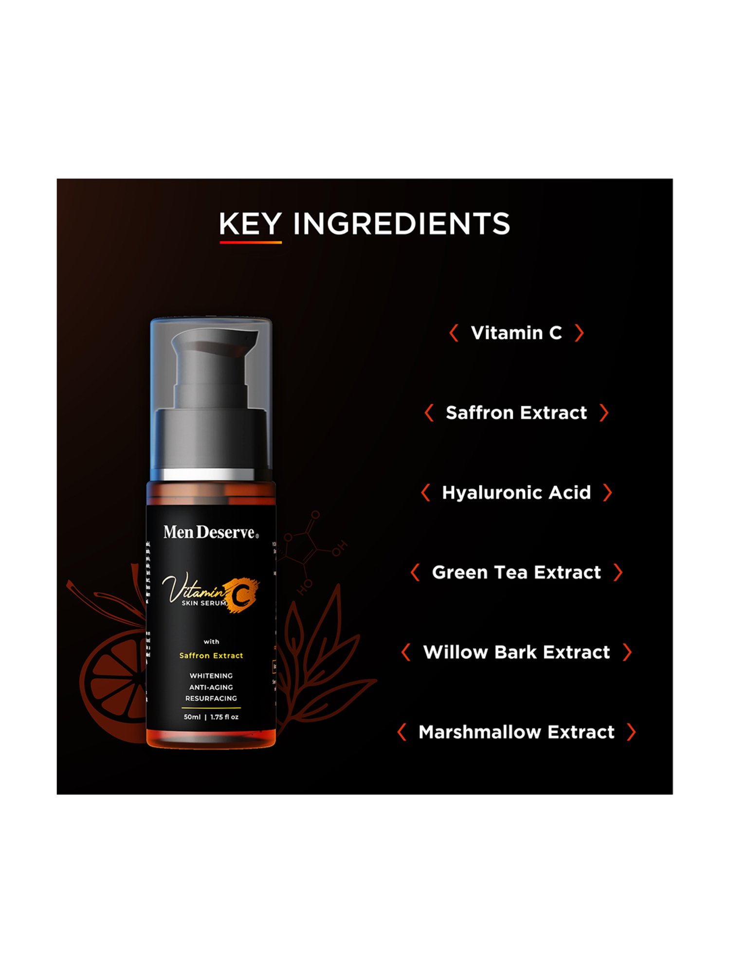 Men Deserve Vitamin C Skin Serum for Men - 50 gm