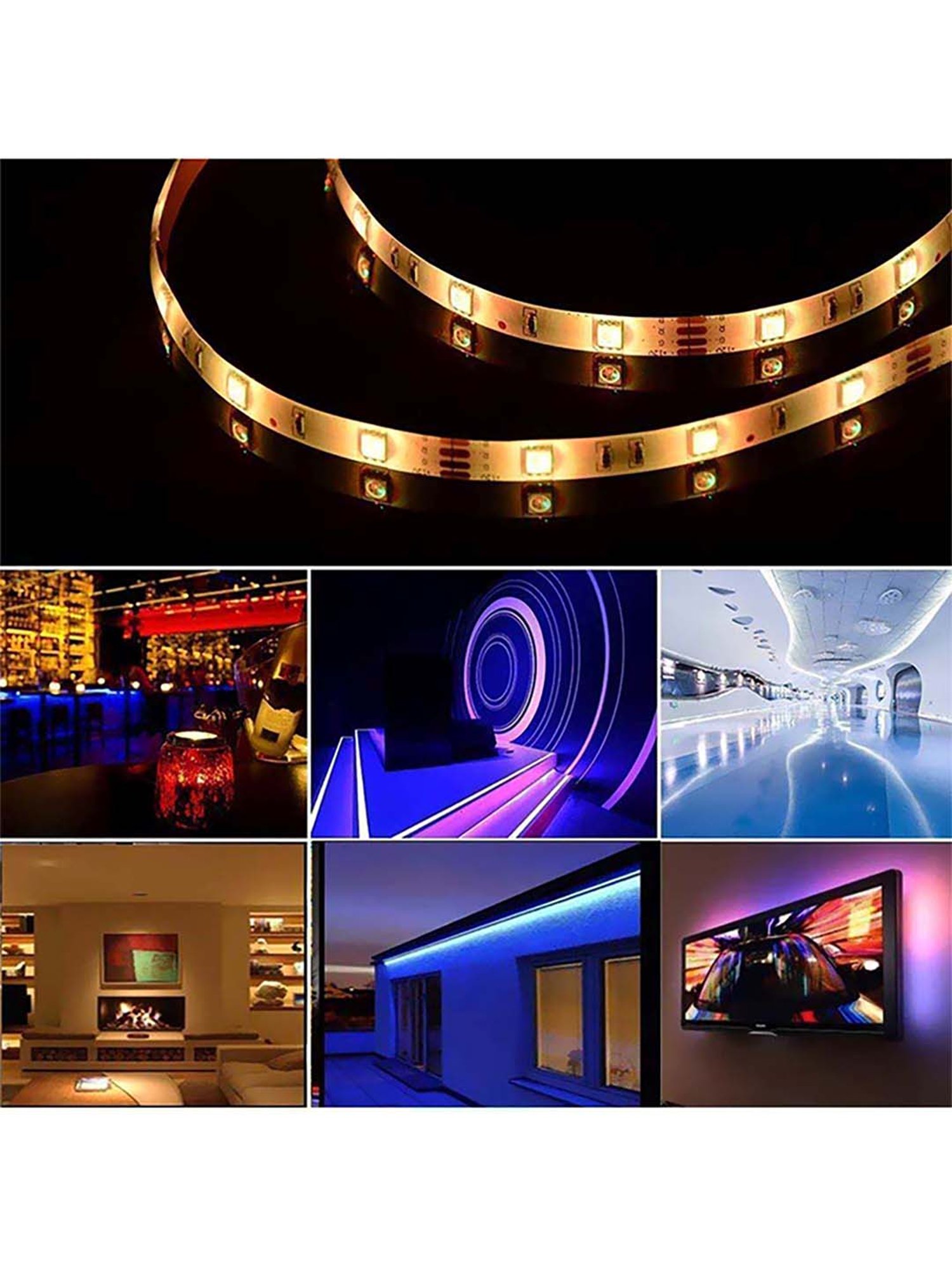 HomeMate 5m Multicolor Smart LED Kit Works with Google Assistant and Alexa (Multicolor)