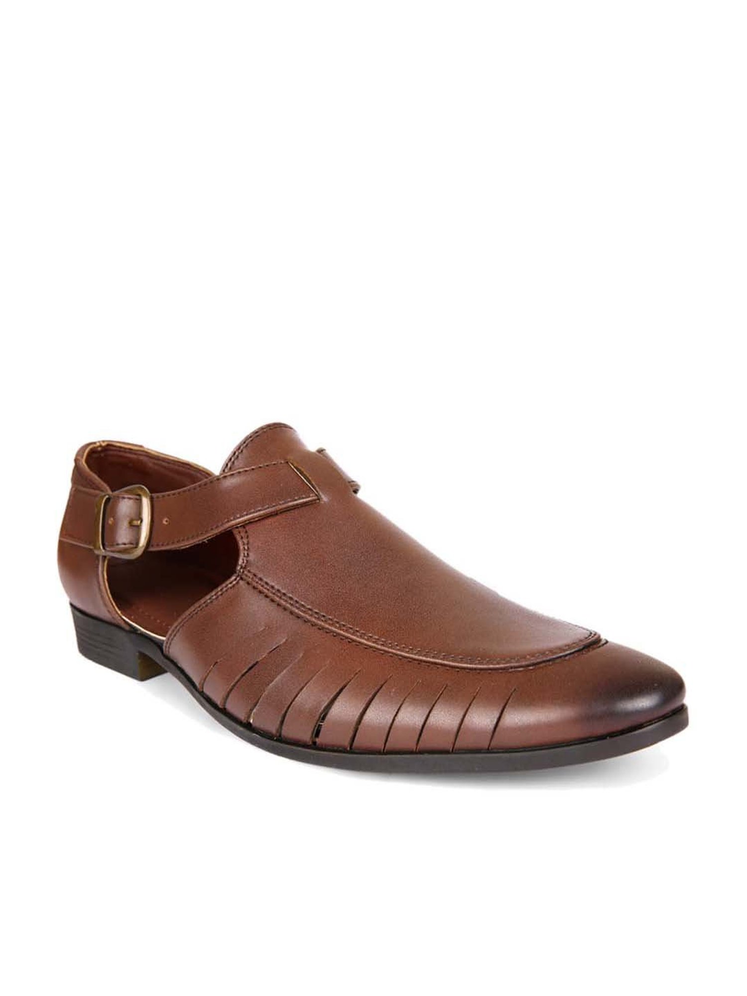 San Frissco Men's Caramel Brown Fisherman Sandals