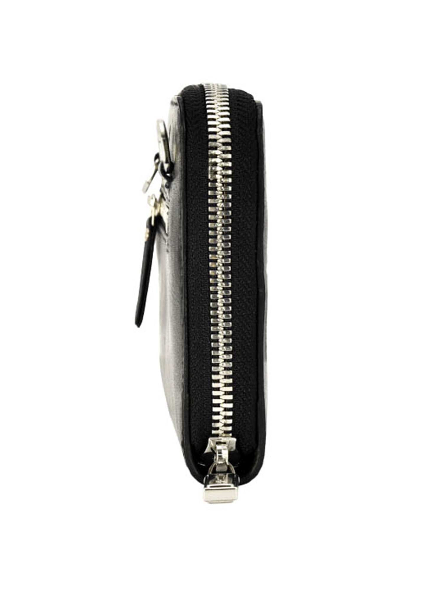 Eske Eloise Black Solid Zip Around Wallet for Women